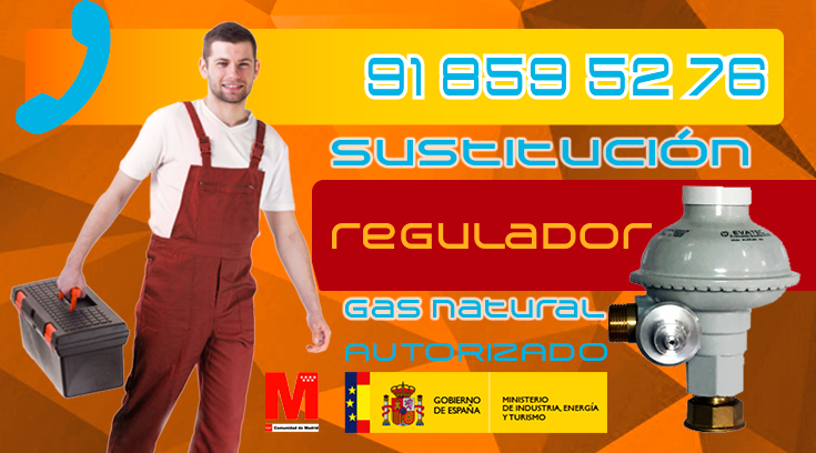 Sustitución regulador de gas natural en Alpedrete